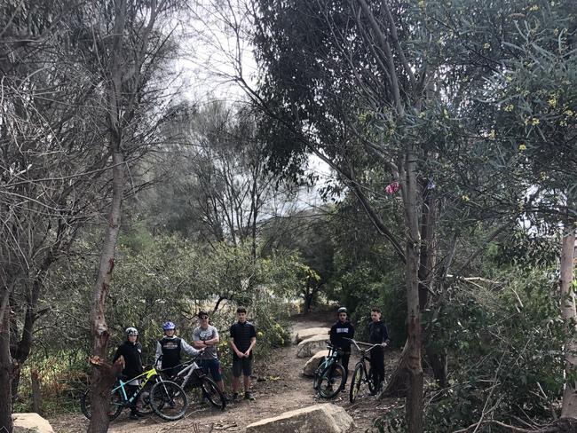 Point Cook kids in the City of Wyndham are begging for a mountain bike park as a space to have harmless fun after council workers went to great lengths to ruin improvised jumps and tracks across the city. Picture: Supplied