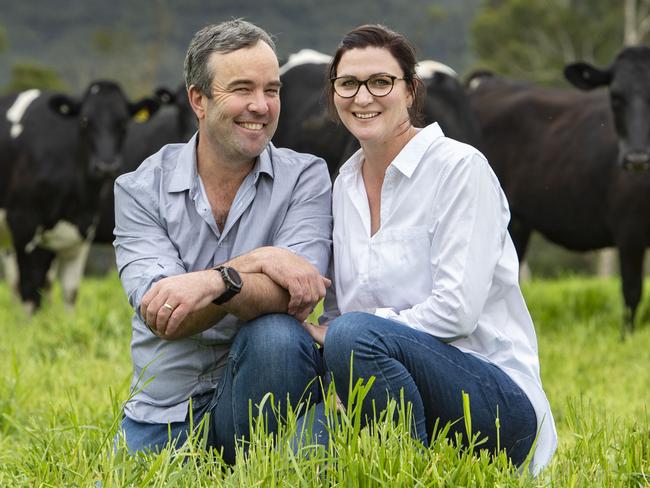 FOCUS DAIRY Matt and Alli ReidMatt and Alli Reid on their farm at Carlisle RiverPictured: Matt and Alli ReidPICTURE: ZOE PHILLIPS