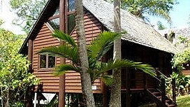 One of the bungalows at the Kuranda Resort and Spa