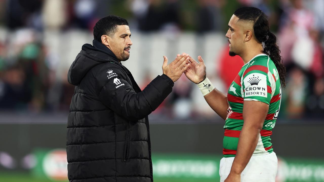 Cody Walker is expected to return in the halves after missing South Sydney’s recent loss to the Dragons. Picture: Matt King/Getty Images