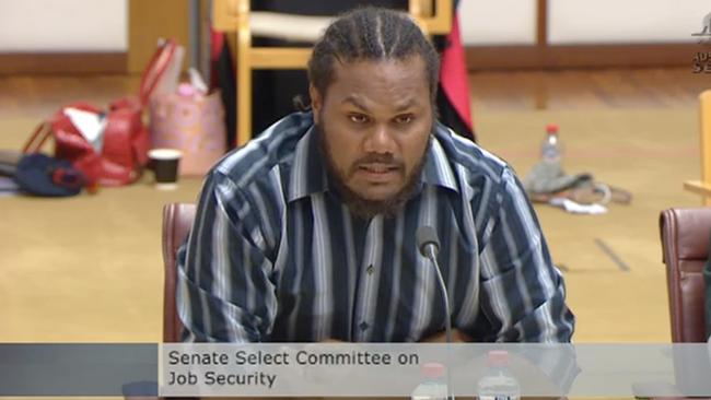 Sergio, a seasonal worker from Vanuatu, gave evidence to the Senate Select Committee on Job Security on February 2.