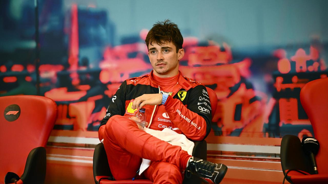 Pole position qualifier Charles Leclerc. Picture: Getty