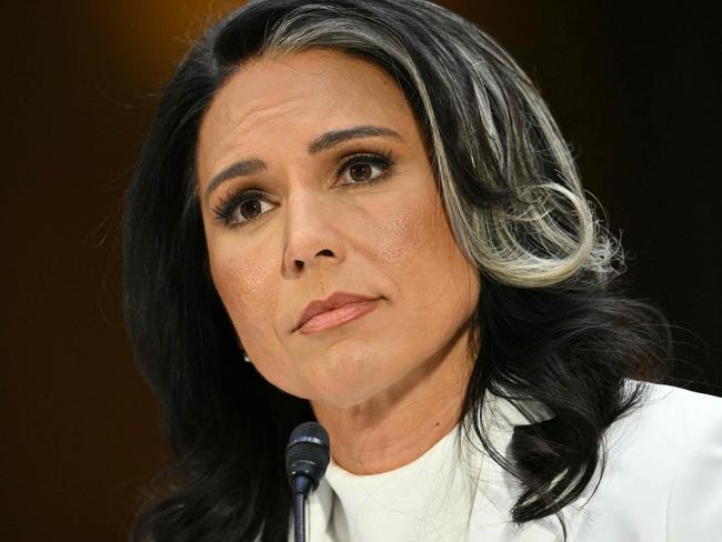 (FILES) Tulsi Gabbard testifies during a Senate Intelligence Committee hearing on her nomination to be US Director of National Intelligence (DNI), on Capitol Hill on January 30, 2025, in Washington, DC. The US Senate on February 12, 2025, voted to confirm Gabbard as the US Director of National Intelligence (DNI) in a vote of 52-48. (Photo by Mandel NGAN / AFP)