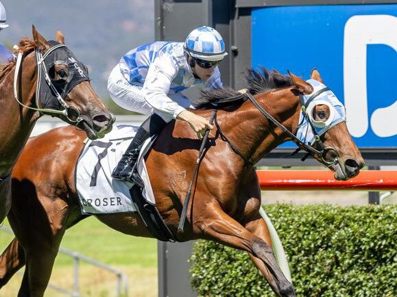 Jacob Opperman guides Thailess to victory at Morphettville Parks. Picture: Makoto Kaneko