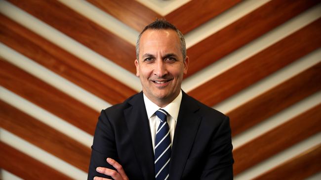 NRL CEO Andrew Abdo is looking to slash costs for the code. Picture. Phil Hillyard