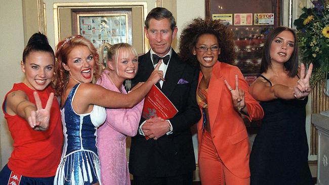 The Spice Girls cosy up to Prince Charles during their ‘90s heyday.