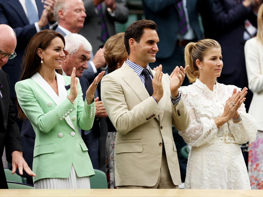 The match was watched by the Princess of Wales, Roger Federer and his wife Mirka. (Photo by Clive Brunskill/Getty Images)