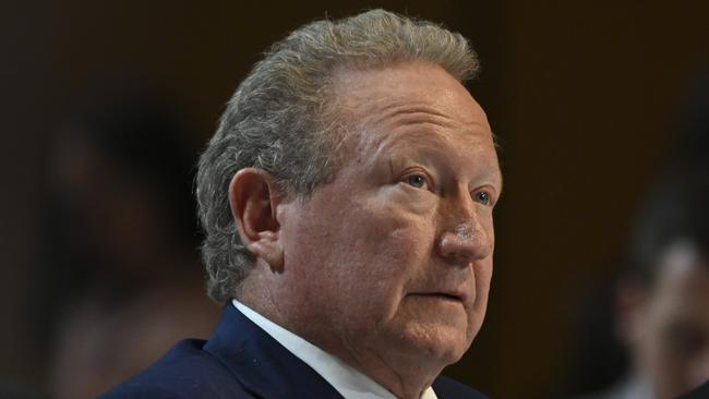 Fortescue’s Andrew Forrest. Picture: Martin Ollman