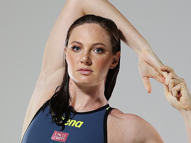 BRISBANE, AUSTRALIA - FEBRUARY 23:  Australian Swimmer Cate Campbell poses during a portrait session on February 23, 2016 in Brisbane, Australia.  (Photo by Chris Hyde/Getty Images)