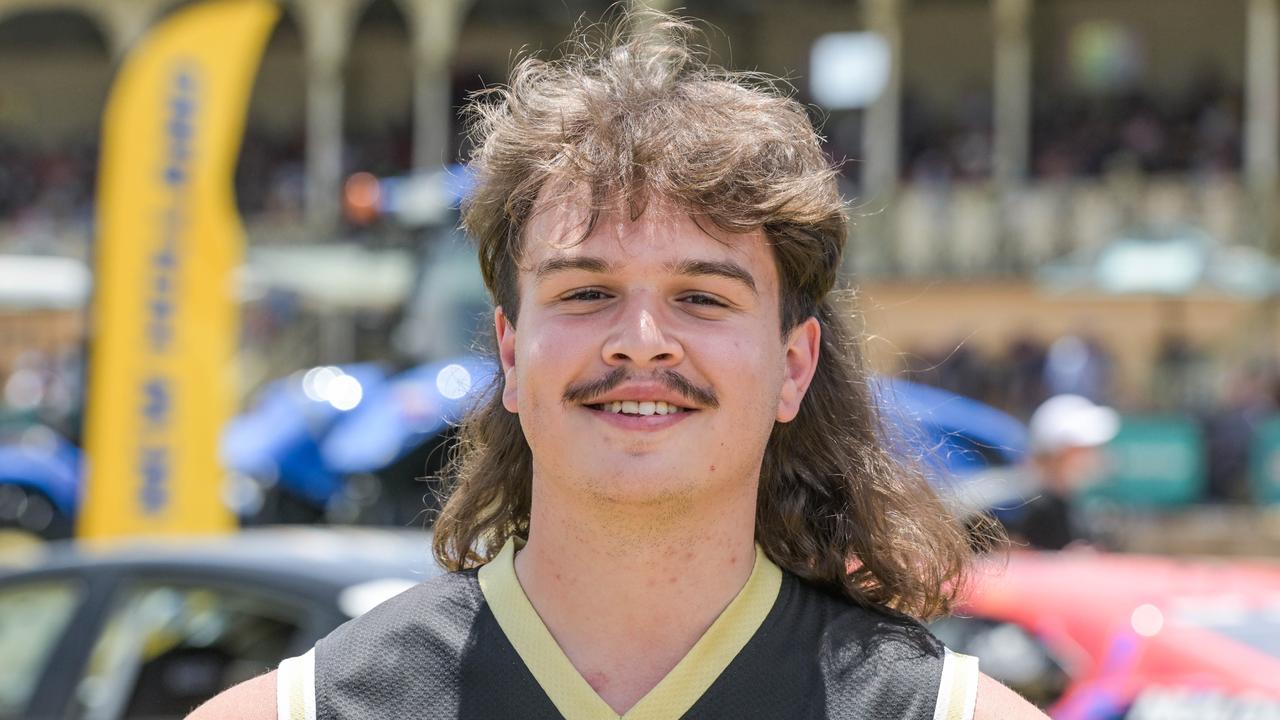 Jordan Sparnon vying for best mullet at the VALO Adelaide 500. Picture: Brenton Edwards