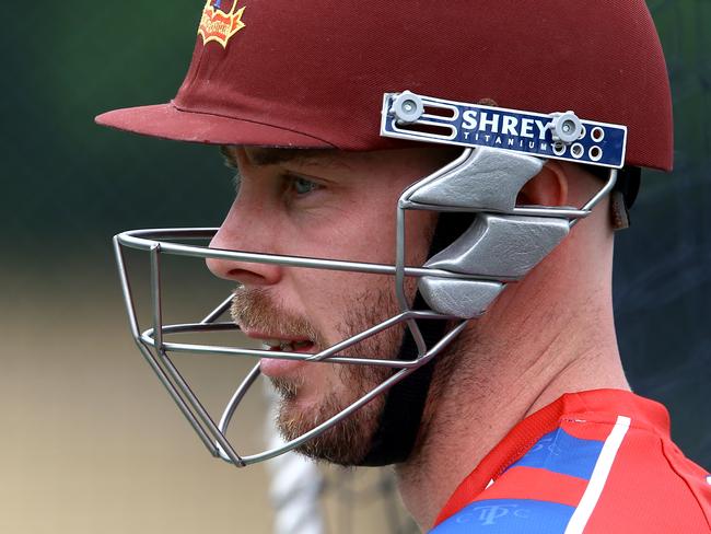 T20 March between Toombul and Wests at Oxenham Park - Toombuls Chris Lynn, Nundah Saturday 8th December 2018 Picture AAP David Clark