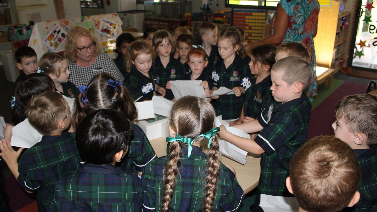 One lucky St Luke's Anglican School prep class started the day with cupcakes to celebrate the birthday of one of their classmates.