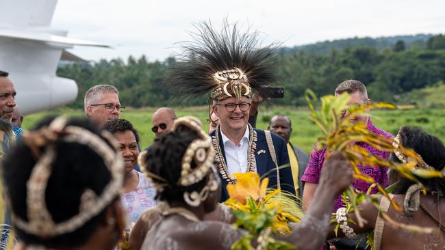 Prime Minister Anthony Albanese on a visit to Papua New Guinea this week. Picture: PMO