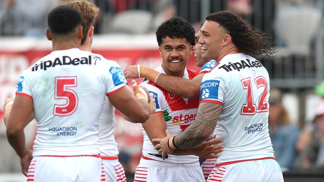 Lyhkan King-Togia got his chance last year but wants to own the No.7 jersey after a strong showing at Magic Round. Picture: Mark Metcalfe/Getty Images