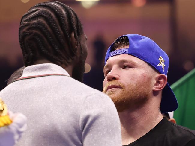 Terence Crawford (L) and Canelo Alvarez (R) will fight on September 12 in Las Vegas in the biggest fight of 2025. Picture: Getty Images