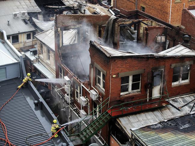 Brunswick Hotel fire, Hobart. Picture Chris Kidd