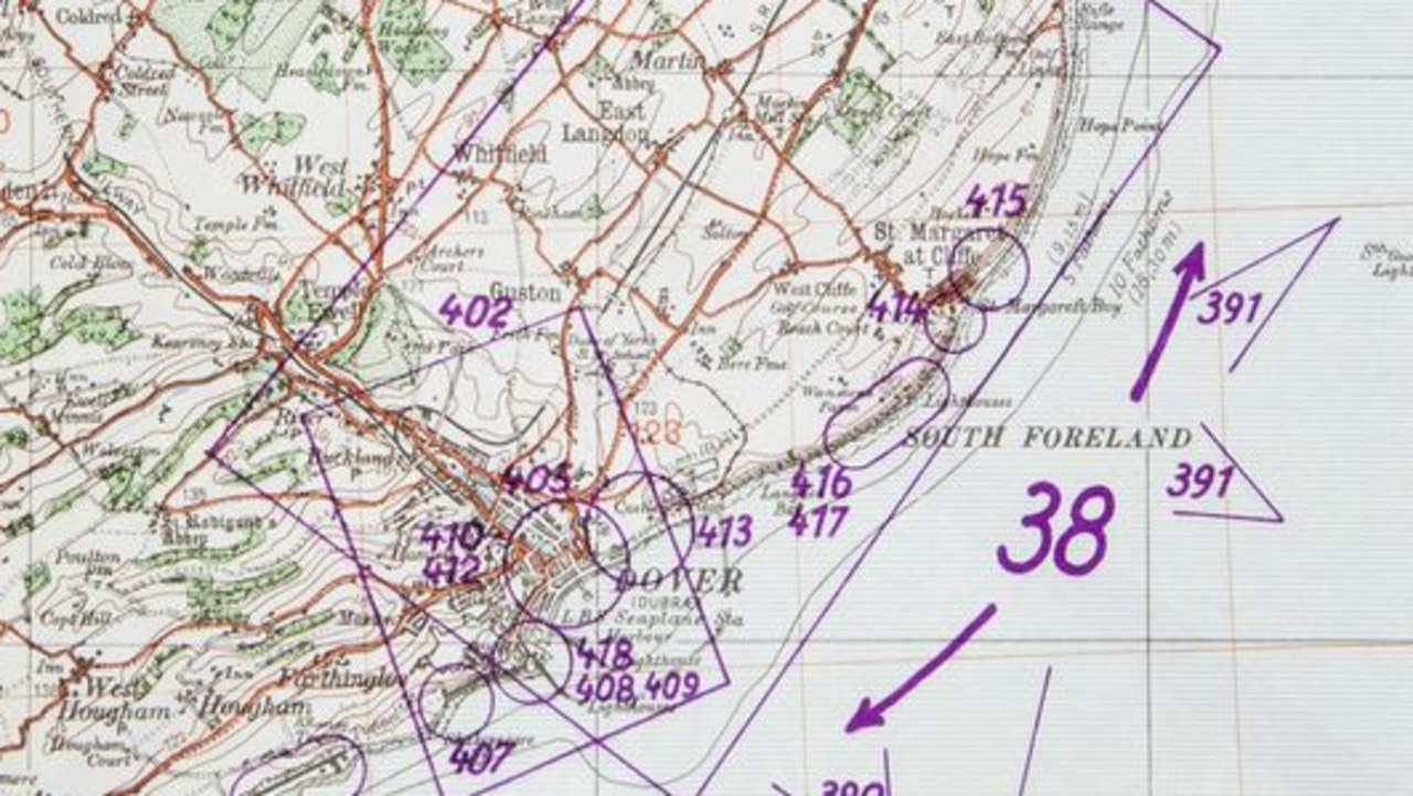 The dossier included detailed maps of possible landing points and places to attack, such as Dover (above). Picture: BNPS