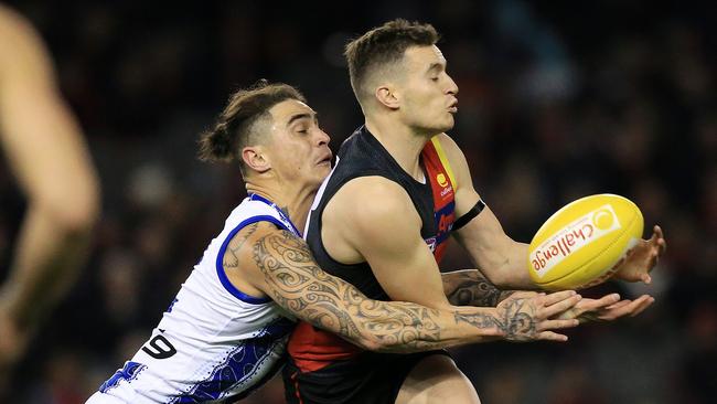 Essendon’s Orazio Fantasia would be another got fit for the Crows. Picture: Mark Stewart