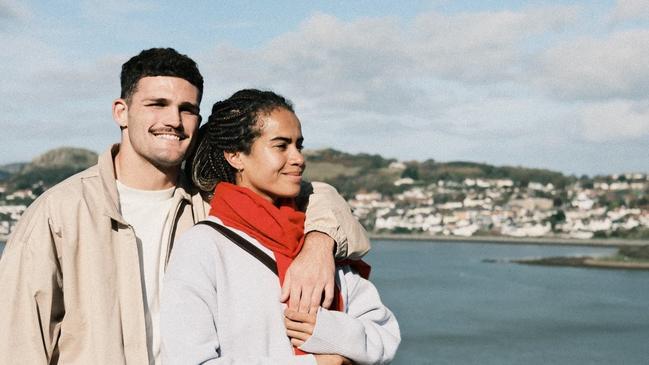 Nathan Cleary and Mary Fowler take any chance they get to see each other. Image: Instagram