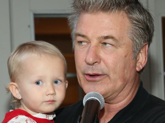 EAST HAMPTON, NY - OCTOBER 10: Alec Baldwin with daughter Carmen Gabriela Baldwin attends the Chairman's Reception during Day 3 of the 23rd Annual Hamptons International Film Festival on October 10, 2015 in East Hampton, New York. (Photo by Monica Schipper/Getty Images For Hamptons International Film Festival)