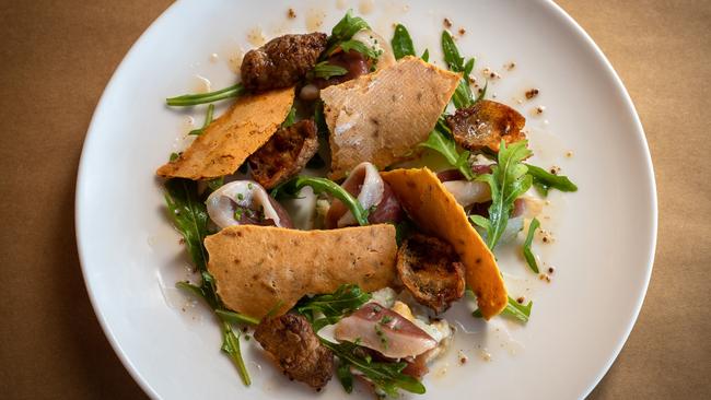 Frenchies Brasserie’s duck breast salad. Picture: Tim Bradley