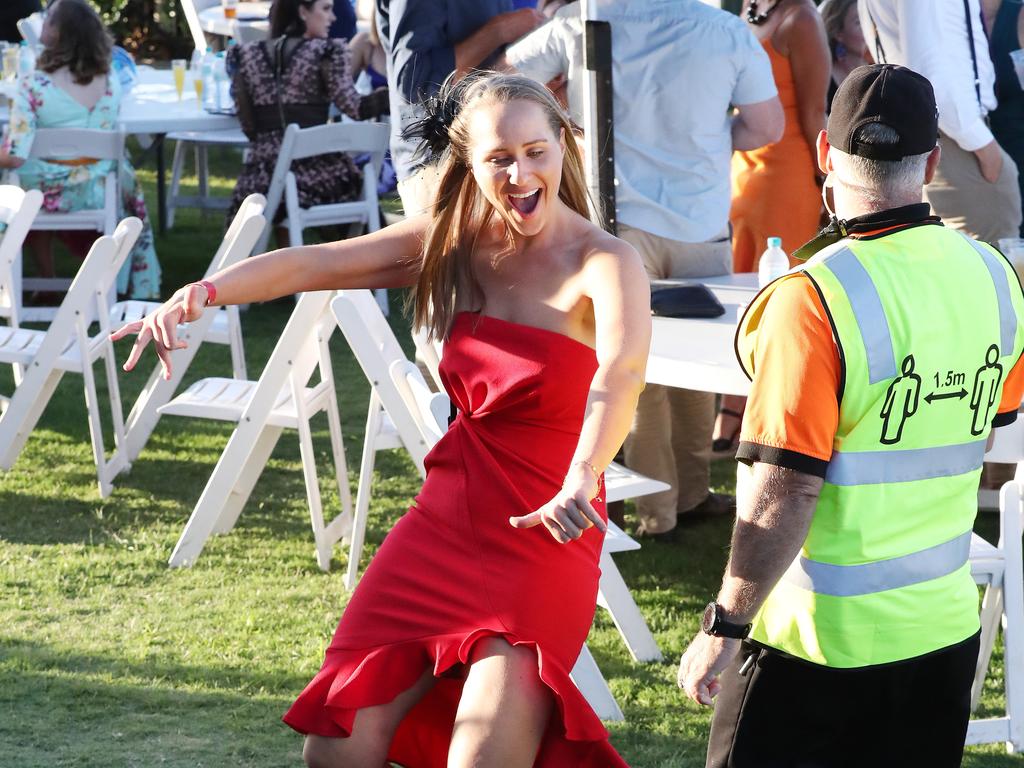 A makeshift dance floor in Brisbane.