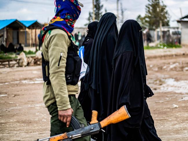 There are reports of regular violence at the camp, where 72,000 people are living under the supervision the Syrian Democratic Forces. Picture: Delil Souleiman / AFP