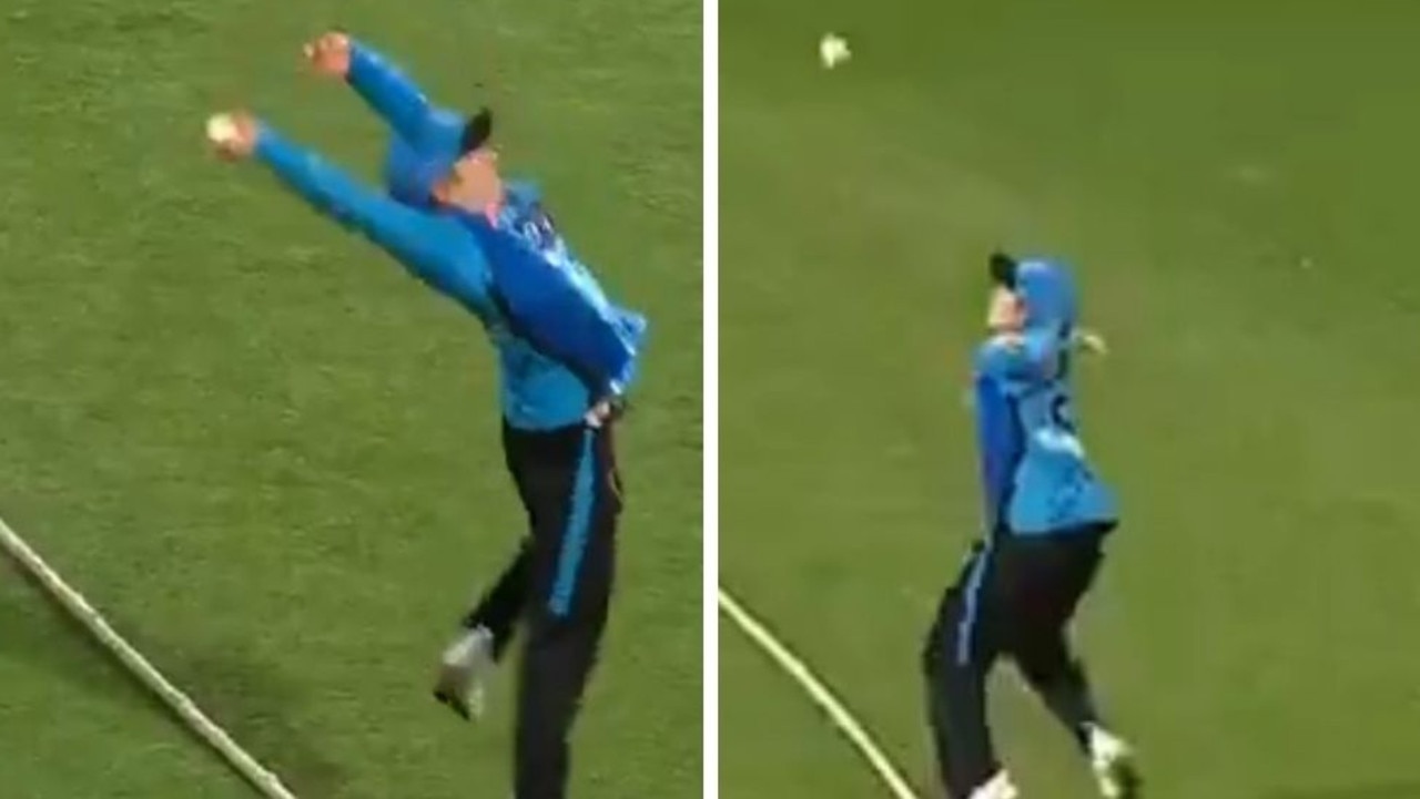 Bridget Patterson's acrobatic catch for the Adelaide Strikers was out of this world.