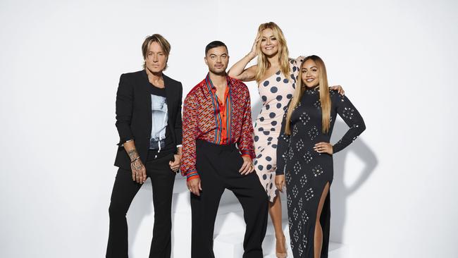 The Voice judges 2022: From left: Keith Urban, Guy Sebastian, Rita Ora, Jessica Mauboy.