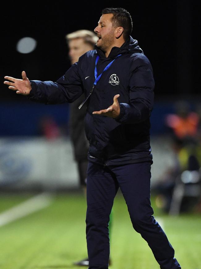 Adelaide Olympic coach George Tsonis. Picture: Mark Brake/Getty Images