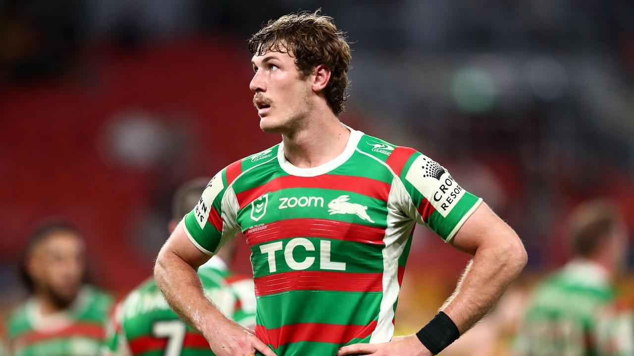 South Sydney star Campbell Graham has lifted the lid on how Wayne Bennett gets his team fired up for the finals. Picture: Chris Hyde / Getty Images