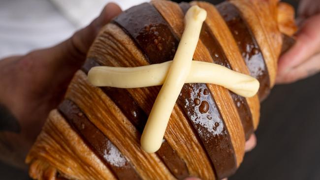 Textbook Patisserie’s popular Hot Cross Croissants. Picture: Social Media Soup