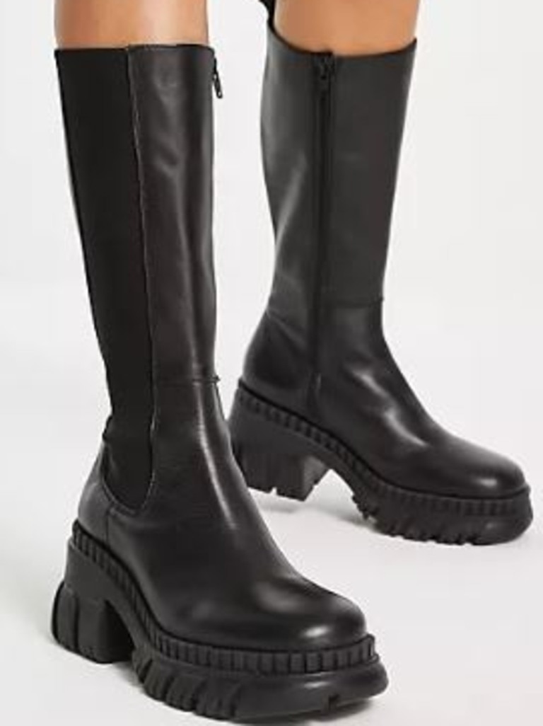 ASOS Design Capricorn Chunky Chelsea Knee Boots