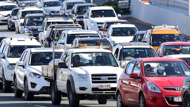 Traffic on Gympie Rd, in Brisbane’s northside. Picture: Marc Robertson