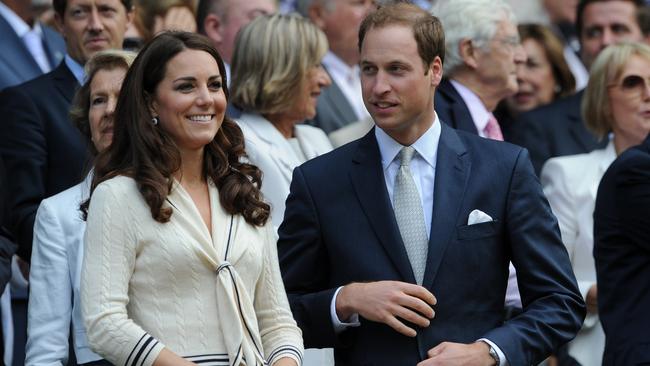 The Duke and Duchess of Cambridge in the Royal Box during the Andy Murray vs. David Ferrer quarterfinal match in 2012. Picture: Visionhaus/Ben Radford/Corbis via Getty Images