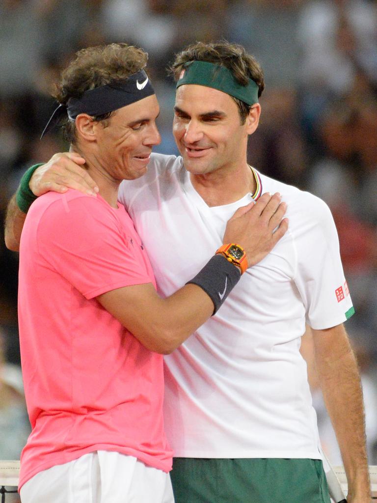 Roger Federer and Rafael Nadal are tennis’ greatest friendly rivals.