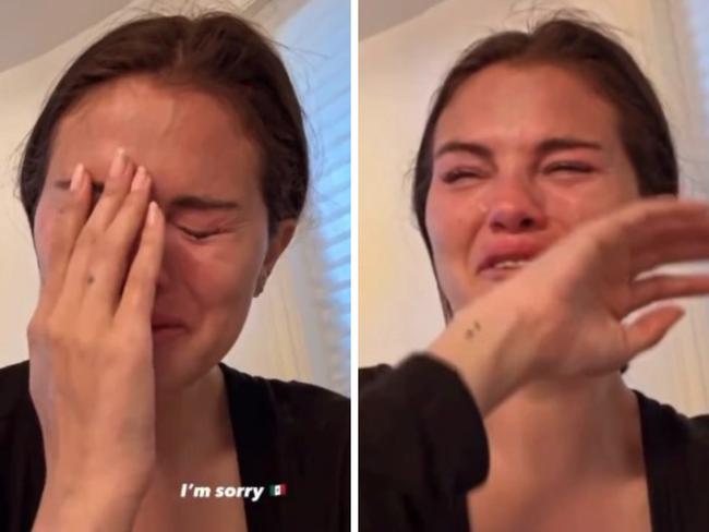 Selena Gomez breaks down on Instagram.