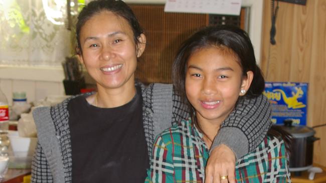 Siriyakorn Siriboon with her mother Vanidda Pattison.