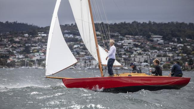 Derwent Class boats in action ahead of the Australian Wooden Boat Festival.