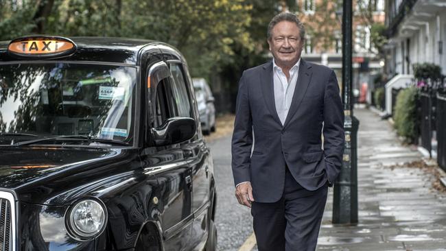 Andrew Forrest in London to push his green energy plans. He says that under his revolution ‘we have complete sovereignty over energy at all times, and it’s made here by local punters. Why wouldn’t you do it?’