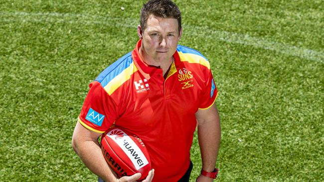 Gold Coast coach Stuart Dew faces a horror start to his new job. Picture: Jerad Williams