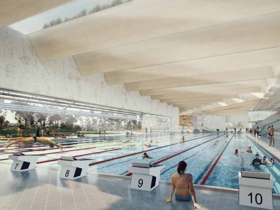 Leisure Centre at the future Woodward Place: Terrior architecture