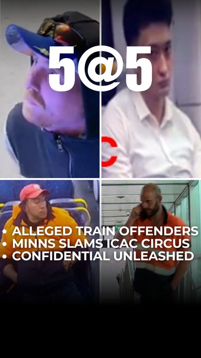 The alleged train offenders NSW police want to speak to