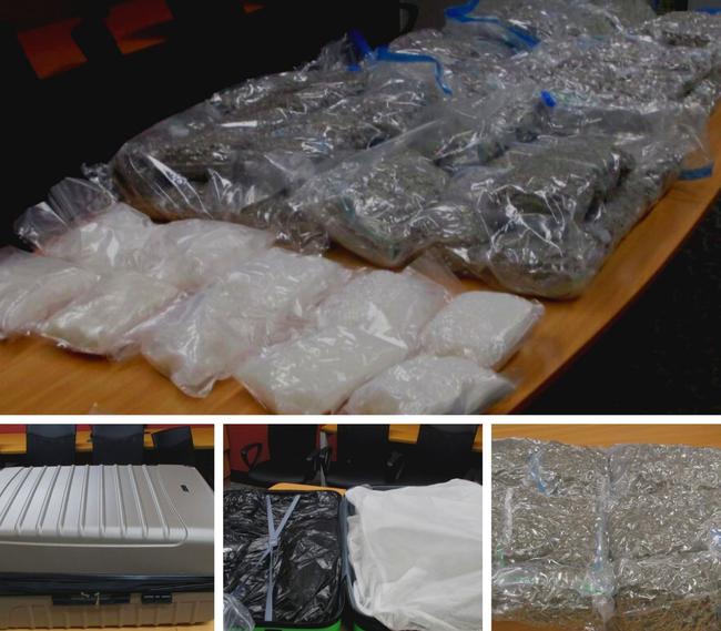 The $2.3 million worth of drugs police claim are linked to a major trafficking syndicate.