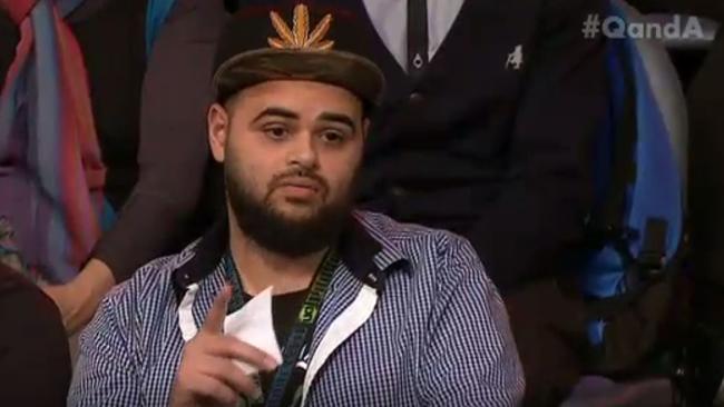 Under fire ... the ABC’s Q&A program is under increasing pressure over its decision to allow former terror suspect Zaky Mallah to appear on the show. Picture: Supplied
