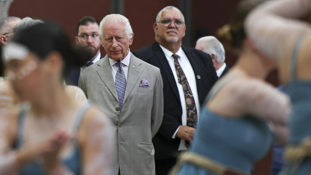 His Majesty enjoyed the ceremony. Picture: NewsWire / POOL / Toby Melville