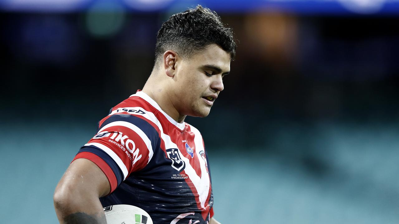 Latrell Mitchell learned about being dropped from the Blues team while on the field for the Roosters on his birthday.