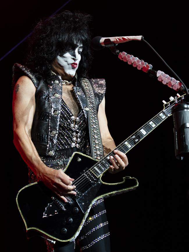 KISS play the first of two nights at Sydney’s Qudos Bank Arena. Picture: Monique Harmer