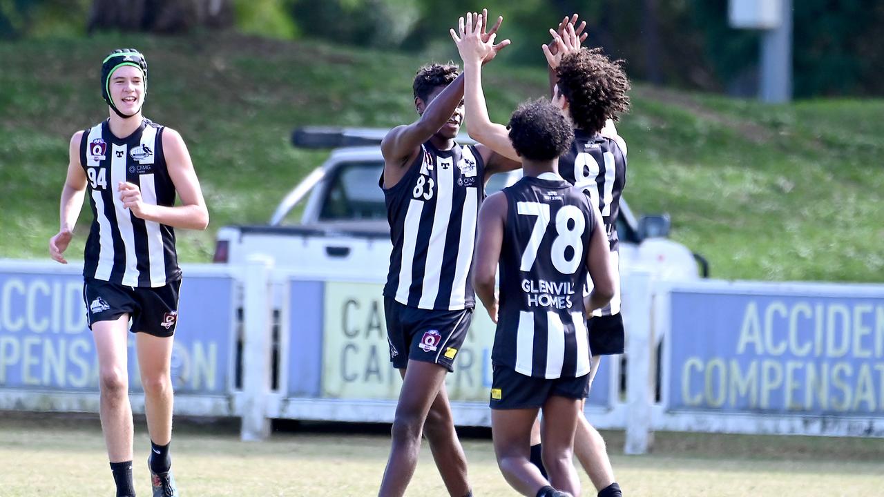 Sherwood Magpies celebrated a goal.