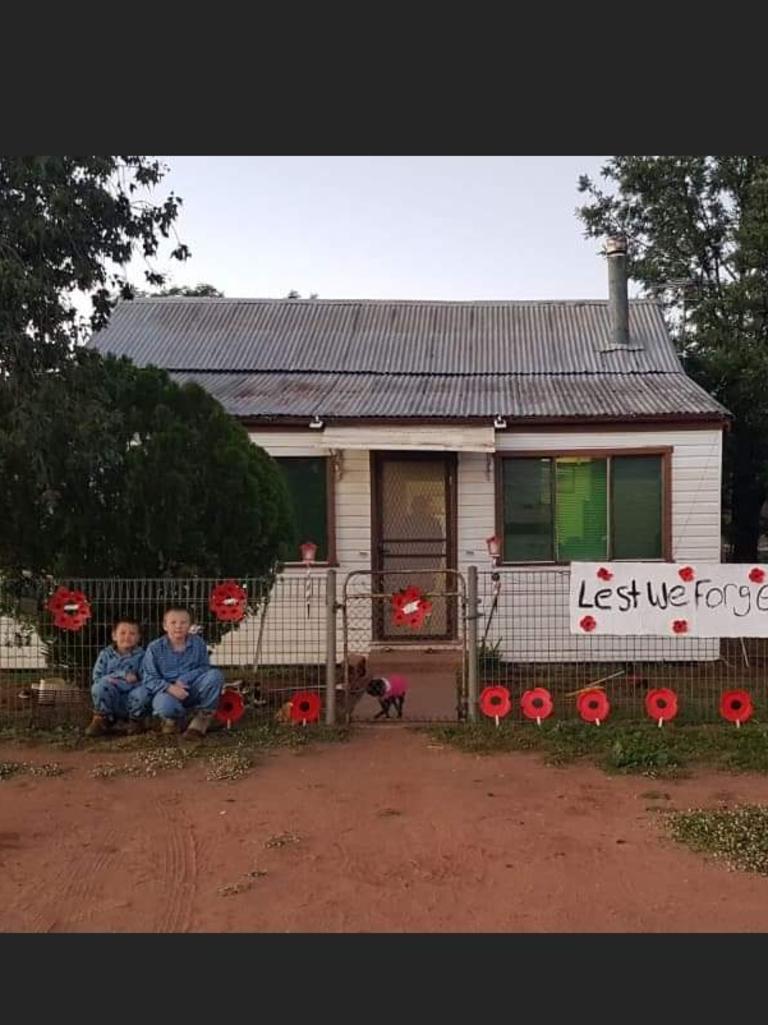 The family home before the blaze.